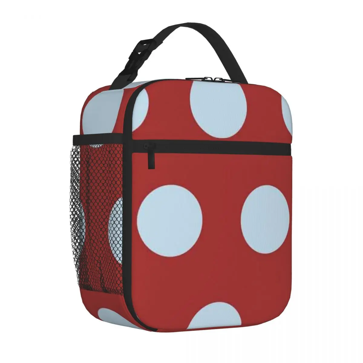Bestselling Blue And Red Large Polka Dot Minimal Decoration Adjustable Strap Lunch Bag Middle School Thermal Food Carrier
Bestselling Blue And Red Large Polka Dot Minimal Decoration Adjustable Strap Lunch Bag Middle School Thermal Food Carrier