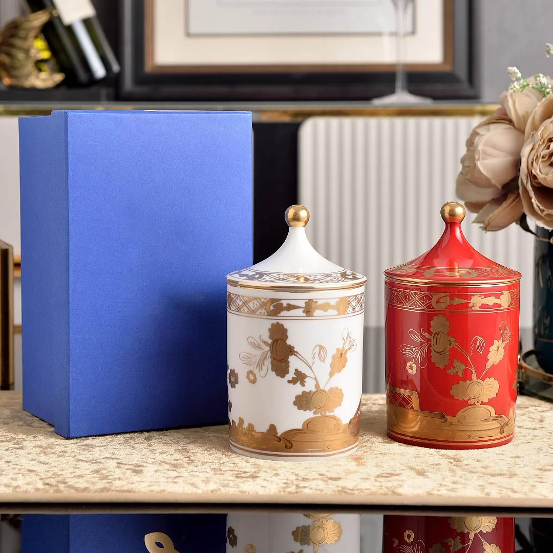 Oriental Series Ceramic Storage Jar Gold Trim High-End Elegant Home Kitchen Organizer for Dry Goods Spices Decorative Container
Oriental Series Ceramic Storage Jar Gold Trim High-End Elegant Home Kitchen Organizer for Dry Goods Spices Decorative Container
