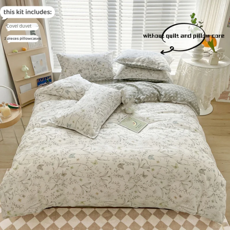 3pcs 100% Cotton Duvet Cover Set (1*Duvet Cover + 2*Pillowcase, Without Core), Fresh Flower Print Bedding Set, Soft Comfortable
3pcs 100% Cotton Duvet Cover Set (1*Duvet Cover + 2*Pillowcase, Without Core), Fresh Flower Print Bedding Set, Soft Comfortable