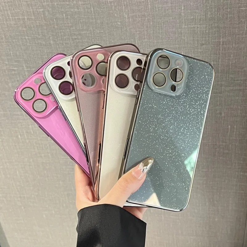 Luxury Tempered Glass Frosted Shell Case For iPhone 16 15 14 13 12 11 Pro Max Lens Camera Protection Plating fundas Bumper Cover
Luxury Tempered Glass Frosted Shell Case For iPhone 16 15 14 13 12 11 Pro Max Lens Camera Protection Plating fundas Bumper Cover