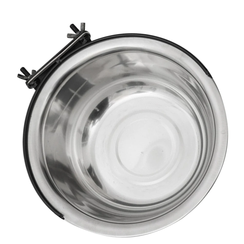Stainless Steel Dog Bowl Puppy Feeding Bowls Parrot Water Dish Hanging for Kennel Silver Cage Pets Feeder
Stainless Steel Dog Bowl Puppy Feeding Bowls Parrot Water Dish Hanging for Kennel Silver Cage Pets Feeder