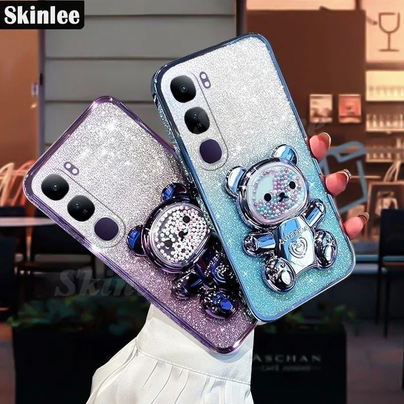 For vivo V40 Lite 4g5G Pro V40SE Case Bling Silicone Shockproof Bracket Support Shell For VIVO V40 pro V40 SE 5G 80W Back Cover
For vivo V40 Lite 4g5G Pro V40SE Case Bling Silicone Shockproof Bracket Support Shell For VIVO V40 pro V40 SE 5G 80W Back Cover