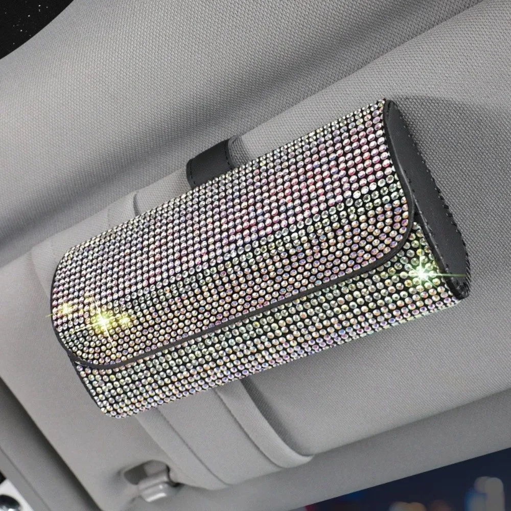 Fashion Bling Car Glasses Case Anti-pressure Rhinestone Sunglasses Case Hard Shell Eye Glasses Case Car Assessoires
Fashion Bling Car Glasses Case Anti-pressure Rhinestone Sunglasses Case Hard Shell Eye Glasses Case Car Assessoires
