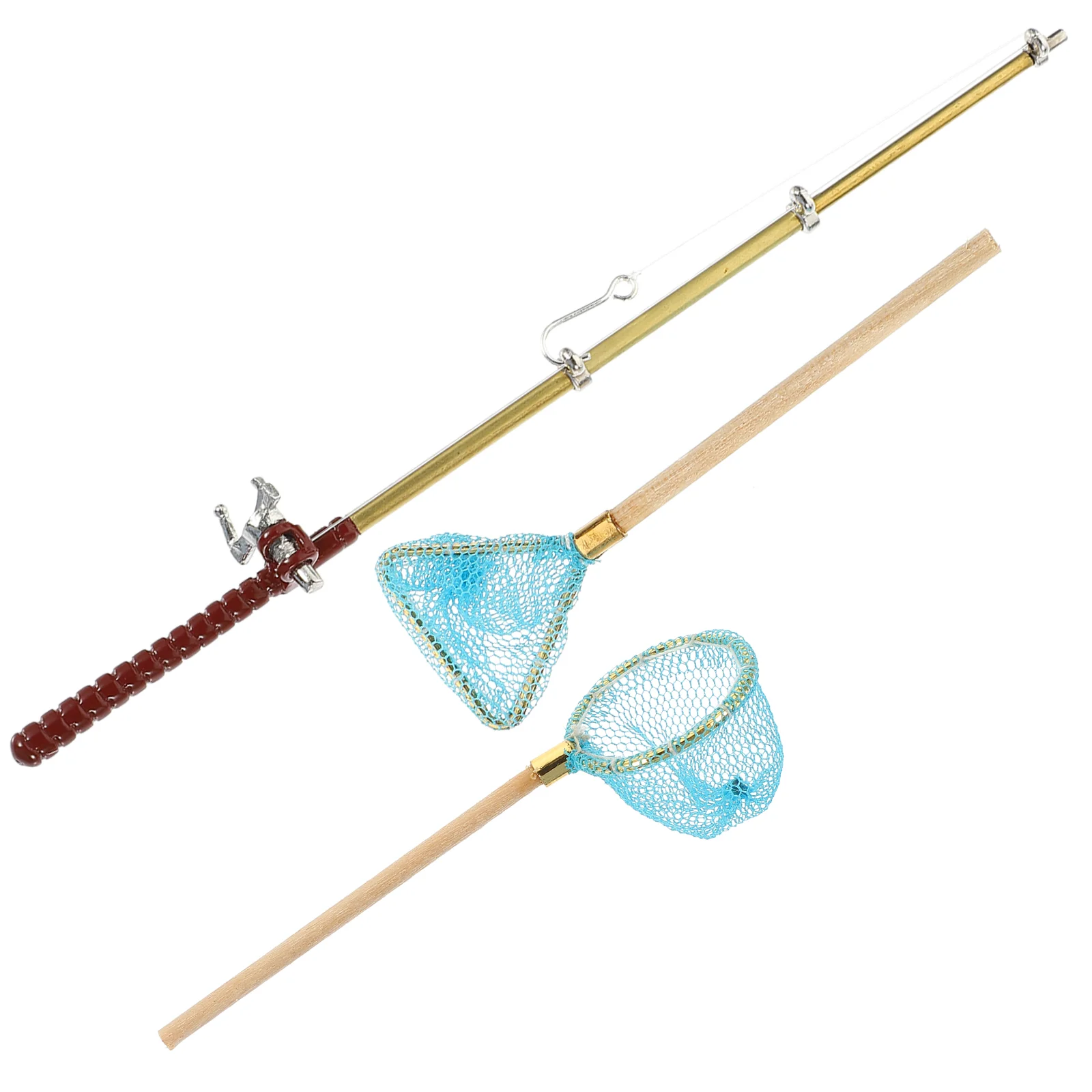 Mini Fishing Rod Toy Versatile Decoration House Props Miniature Net Scene Accessories Simulation Models Wood
Mini Fishing Rod Toy Versatile Decoration House Props Miniature Net Scene Accessories Simulation Models Wood