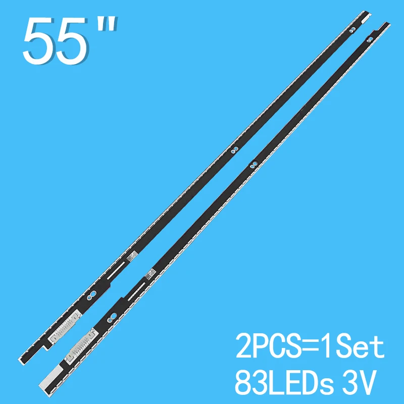 683MM 2PCS LED Strip 83 Lamp FOR 55 Inch 2013SVS55 7032SNB 3D BN96-25448A BN96-25447A V3LE-550SMA-R4 UE55F7000 UE55F7500
683MM 2PCS LED Strip 83 Lamp FOR 55 Inch 2013SVS55 7032SNB 3D BN96-25448A BN96-25447A V3LE-550SMA-R4 UE55F7000 UE55F7500