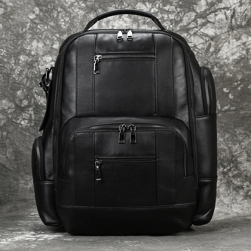 Men's retro double shoulder Crazy Horse leather student schoolbag large capacity leather first layer cowhide computer backpack
Men's retro double shoulder Crazy Horse leather student schoolbag large capacity leather first layer cowhide computer backpack