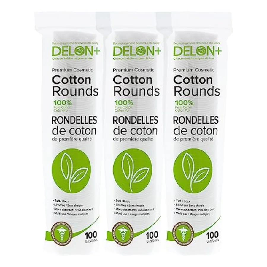 Premium Dual-Sided Cotton Rounds, 100 Count Pack of 1 Lint-Free, Hypoallergenic, 100 Cotton Pads for Makeup, Skincare Nails Mad
Premium Dual-Sided Cotton Rounds, 100 Count Pack of 1 Lint-Free, Hypoallergenic, 100 Cotton Pads for Makeup, Skincare Nails Mad