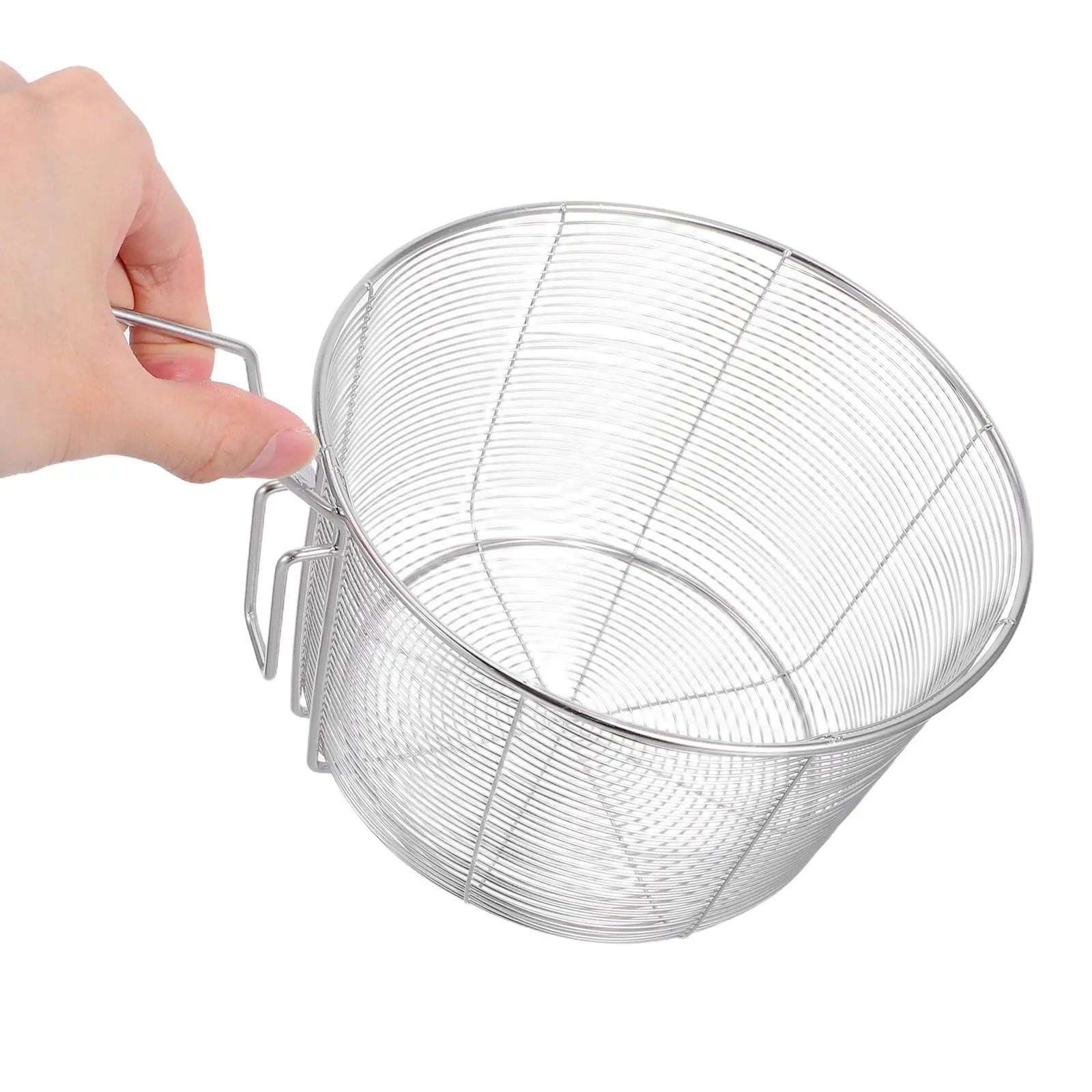 Heavy Duty Stainless Steel Colander Noodle Strainer with Heat Resistant Fine Mesh and Secure Handle for Pasta Spaghetti
Heavy Duty Stainless Steel Colander Noodle Strainer with Heat Resistant Fine Mesh and Secure Handle for Pasta Spaghetti