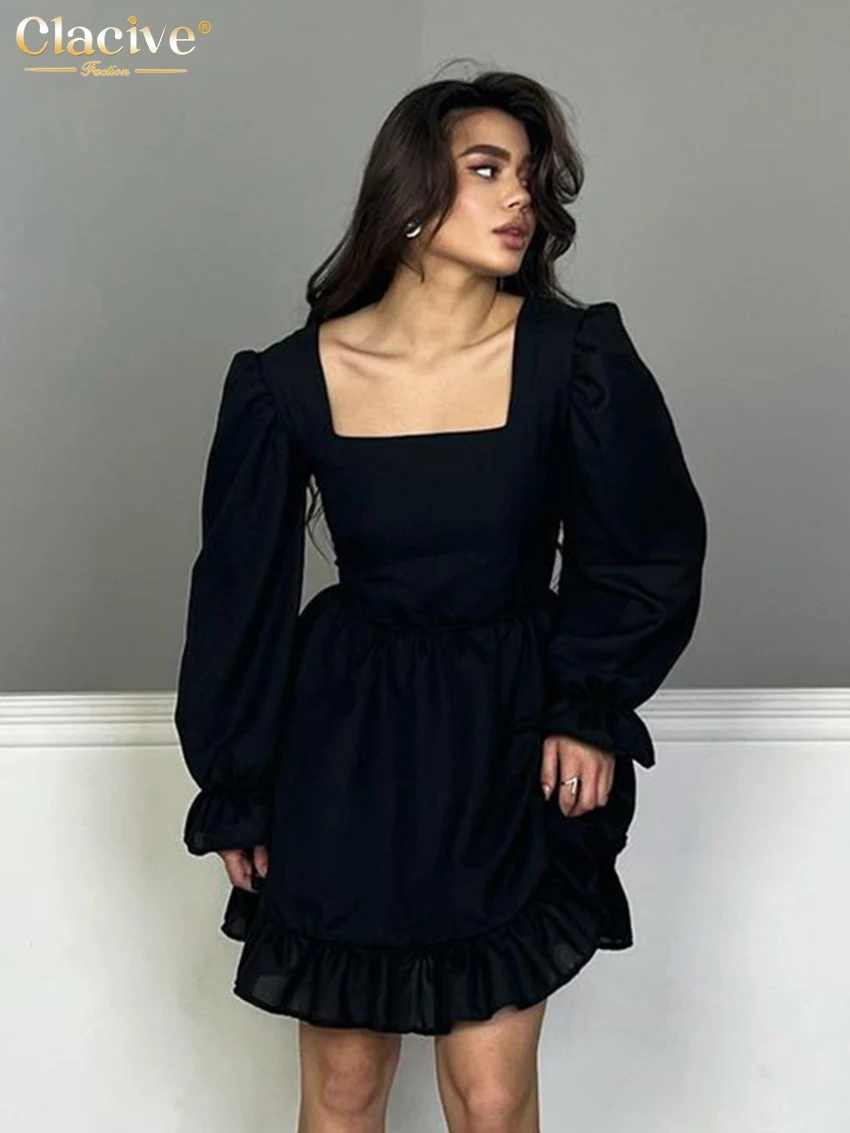 Clacive Fashion Loose White Cotton Dress Casual Square Collar Long Sleeve Mini Dress Elegant High Waist Pleated Dresses Women
Clacive Fashion Loose White Cotton Dress Casual Square Collar Long Sleeve Mini Dress Elegant High Waist Pleated Dresses Women