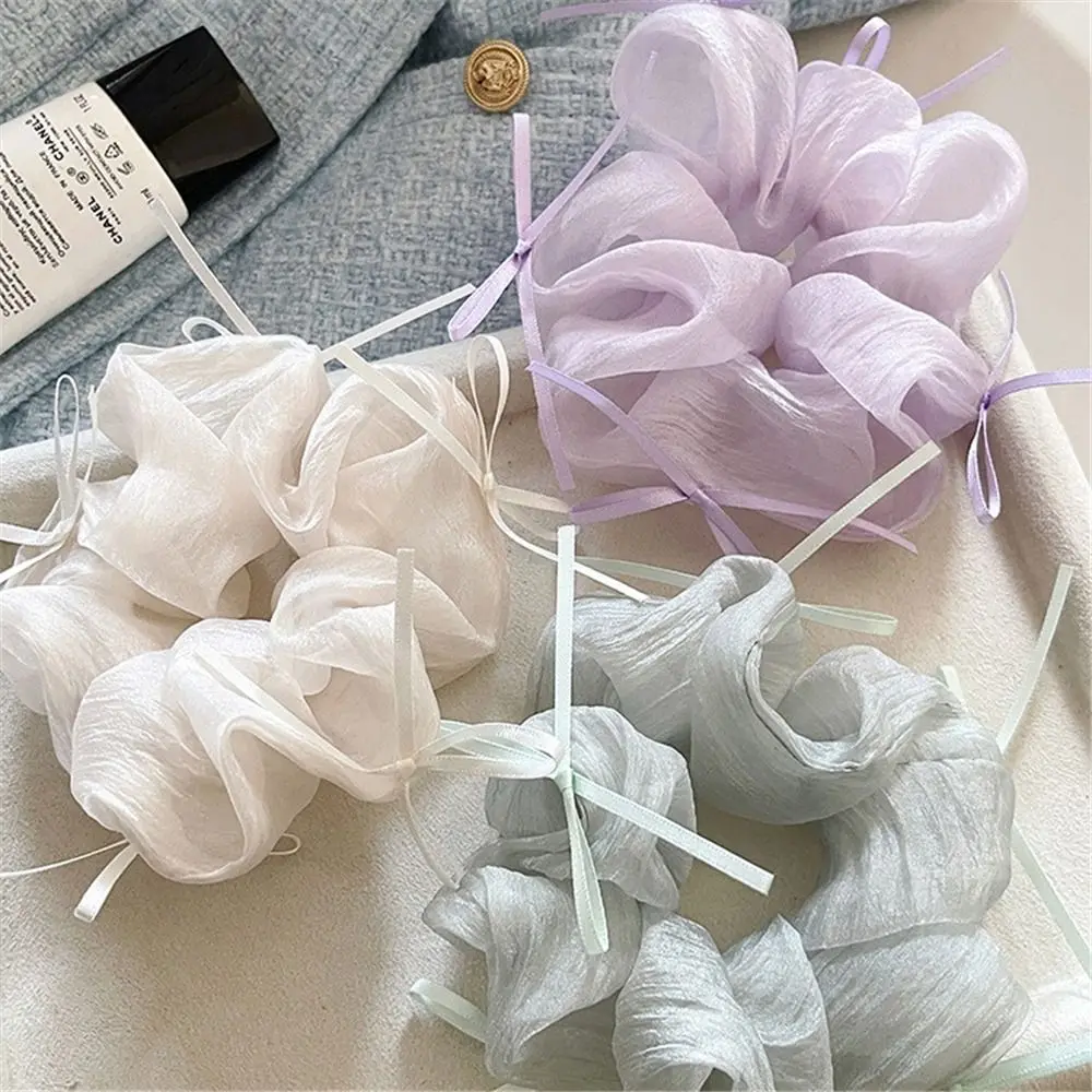 Sweet Ballet Style Lace Mesh Scrunchie Elegant Bow Ribbon Elastic Band Korean Bun Hair Accessories for Women Girls
Sweet Ballet Style Lace Mesh Scrunchie Elegant Bow Ribbon Elastic Band Korean Bun Hair Accessories for Women Girls