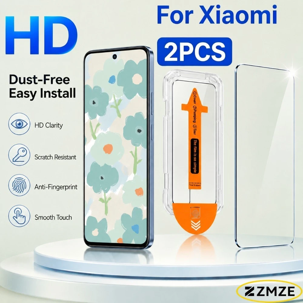 2 Pack One Click Tempered Glass Film For Xiaomi 17 Ultra 17 Pro Max 17 Max 17T 15S 15T 14T 13T Pro 15 14 13 Series Anti Scratch
2 Pack One Click Tempered Glass Film For Xiaomi 17 Ultra 17 Pro Max 17 Max 17T 15S 15T 14T 13T Pro 15 14 13 Series Anti Scratch