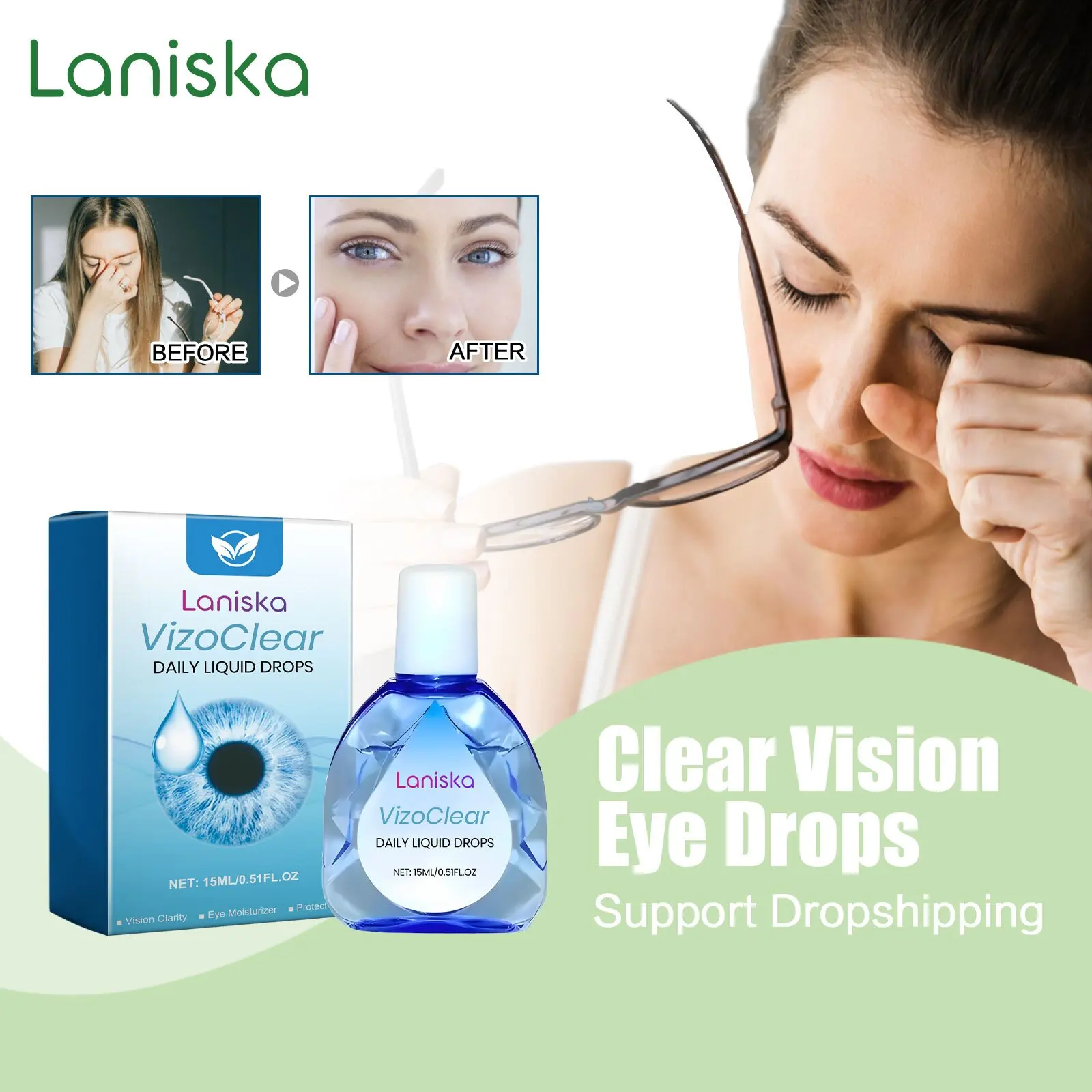 Clear Vision Eye Drops Relief Eye Discomfort Restore Eyesight Cure Dry Itching Eye Fatigue Anti Infection Moisturizing Eye Relax
Clear Vision Eye Drops Relief Eye Discomfort Restore Eyesight Cure Dry Itching Eye Fatigue Anti Infection Moisturizing Eye Relax