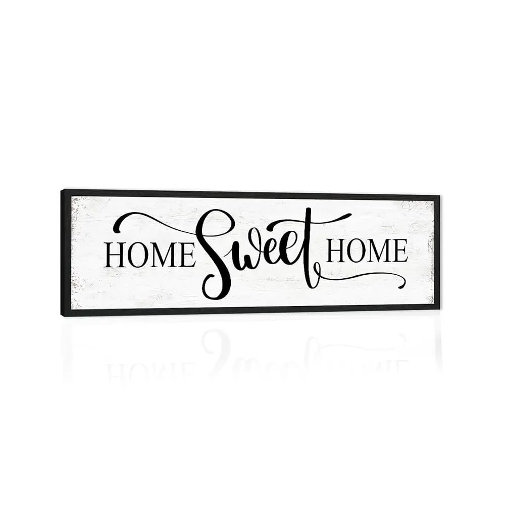 Home Sweet Home Wall Decor: Modern Farmhouse Rustic Sign 12"" X 40"", Master Bedroom Above Bed Framed Hanging Plaque, Family
Home Sweet Home Wall Decor: Modern Farmhouse Rustic Sign 12"" X 40"", Master Bedroom Above Bed Framed Hanging Plaque, Family
