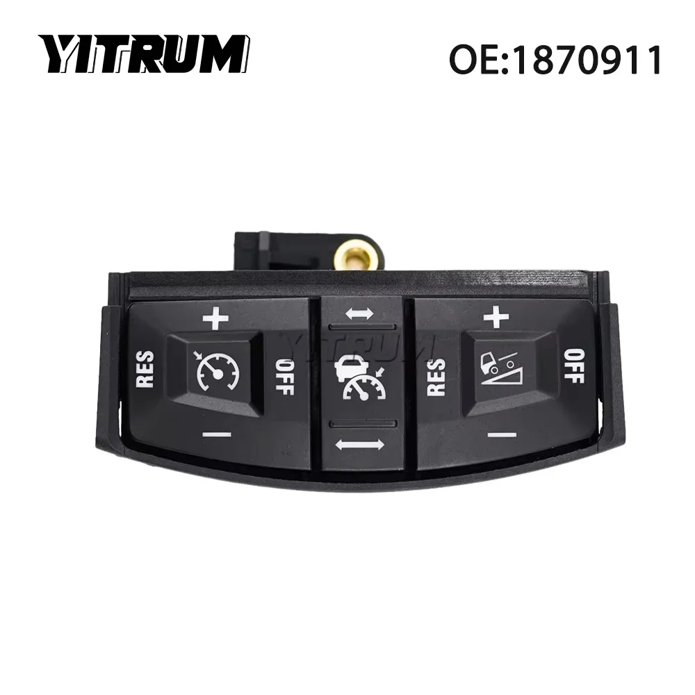YITRUM 1870911 180079 New Car Steering Wheel Switch Module Power Switch Button For Scania Lower P G R T Series
YITRUM 1870911 180079 New Car Steering Wheel Switch Module Power Switch Button For Scania Lower P G R T Series