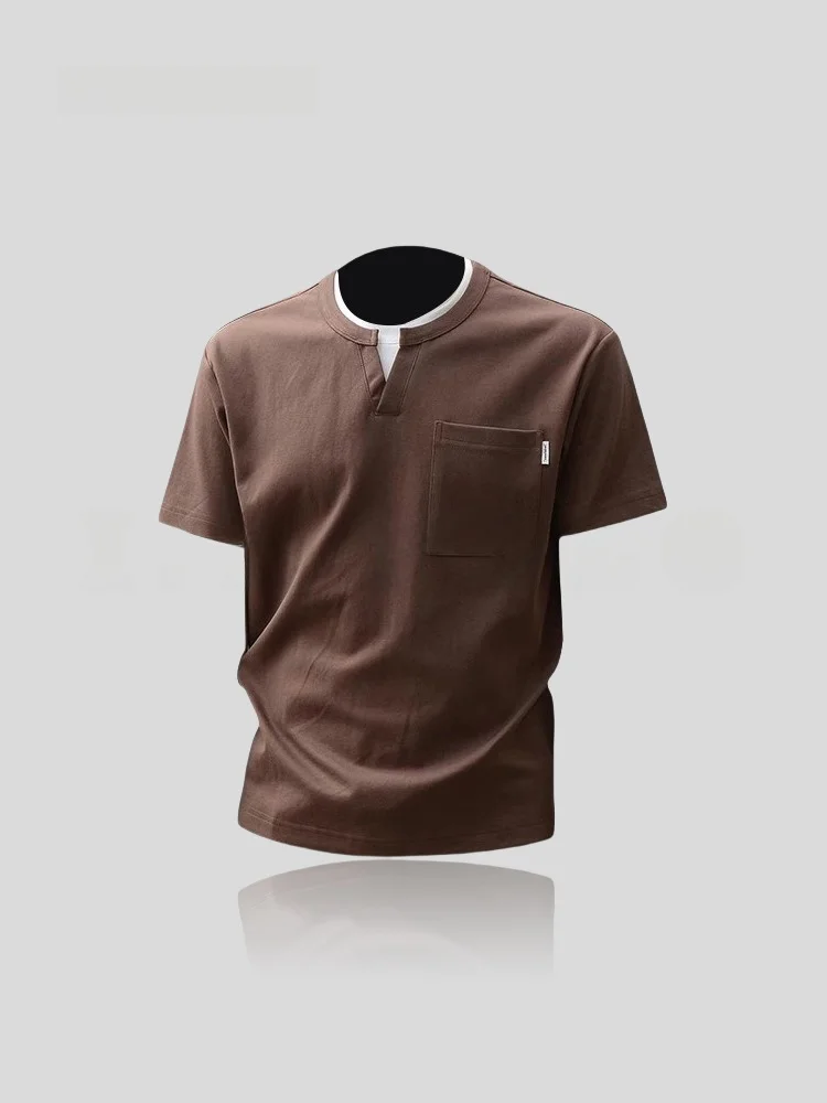 Retro Color Block Short Sleeve T-Shirt Men's round Neck Casual Base Layer Top Summer Fashionable Sun Protection Clothing
Retro Color Block Short Sleeve T-Shirt Men's round Neck Casual Base Layer Top Summer Fashionable Sun Protection Clothing