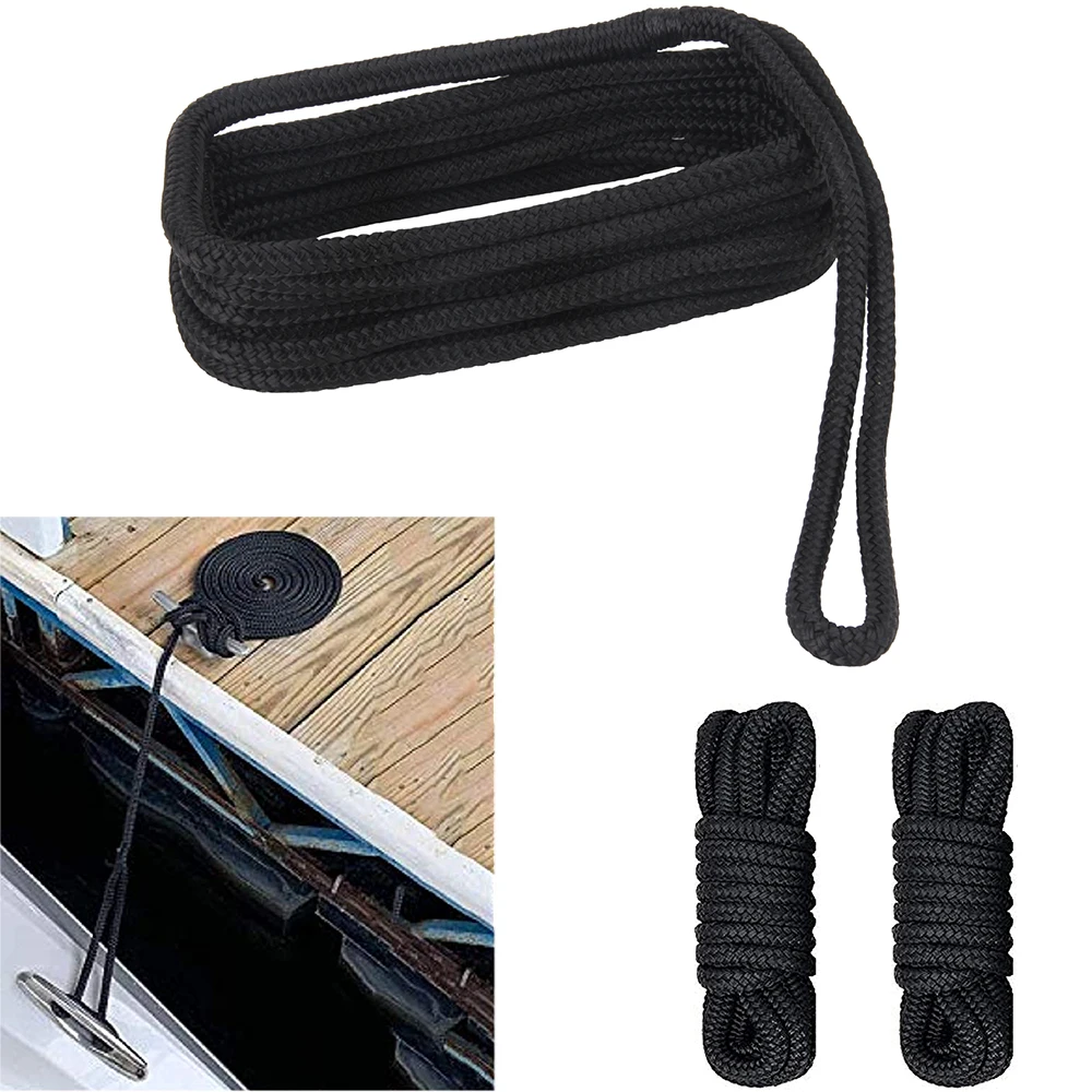 2pcs Nylon Boat Anchor Rope Double Braided Dock Lines Ropes for Boats with 12" Loop Marine Boat Rope Mooring Line 16.5ft 25ft
2pcs Nylon Boat Anchor Rope Double Braided Dock Lines Ropes for Boats with 12" Loop Marine Boat Rope Mooring Line 16.5ft 25ft