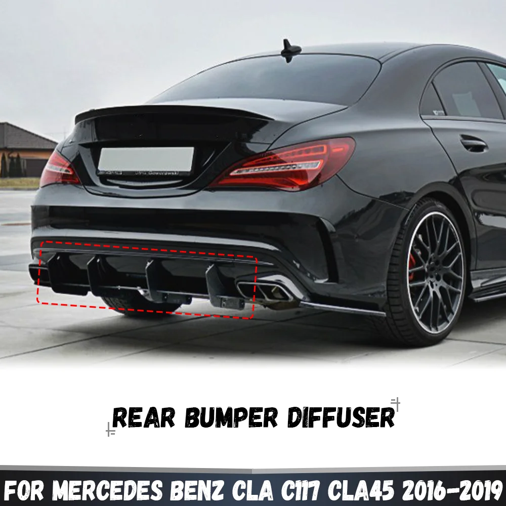For Mercedes Benz CLA Class W117 C117 2016-2019 CLA220 CLA250 Sport CLA45 AMG Sedan Rear Bumper Diffuser Splitter Spoiler Lip
For Mercedes Benz CLA Class W117 C117 2016-2019 CLA220 CLA250 Sport CLA45 AMG Sedan Rear Bumper Diffuser Splitter Spoiler Lip