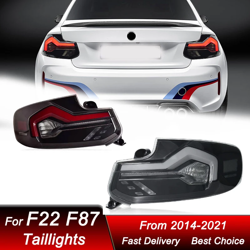 Car styling Tail Lights For BMW 2 series F22 F23 F87 2014-2021 new 3D style LED Dynamic Turn Signal Light Tail Lamp Assembly
Car styling Tail Lights For BMW 2 series F22 F23 F87 2014-2021 new 3D style LED Dynamic Turn Signal Light Tail Lamp Assembly