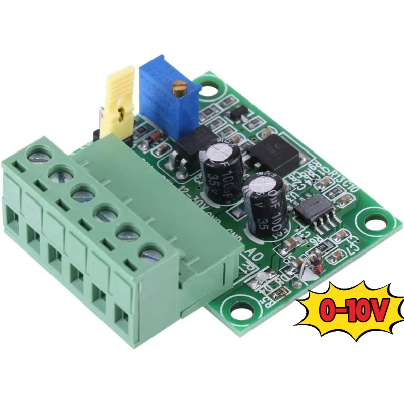 PWM to Voltage Converter Module, 1-3kHz Frequency to Voltage Converter, 0-10V or 0-5V Analog Output, 5V or 24V Digital Input
PWM to Voltage Converter Module, 1-3kHz Frequency to Voltage Converter, 0-10V or 0-5V Analog Output, 5V or 24V Digital Input