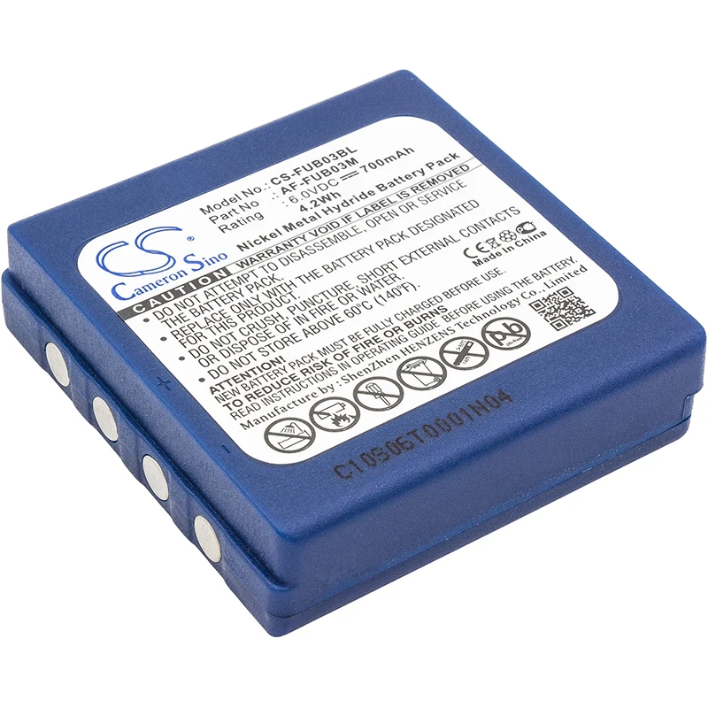 Ni-MH Crane Remote Control Battery for HBC, 6.0V, 700mAh, Compatible Models: BA222060, FBFUB09N, FUA71, FUB 3A, FUB3A, FUB9NM
Ni-MH Crane Remote Control Battery for HBC, 6.0V, 700mAh, Compatible Models: BA222060, FBFUB09N, FUA71, FUB 3A, FUB3A, FUB9NM