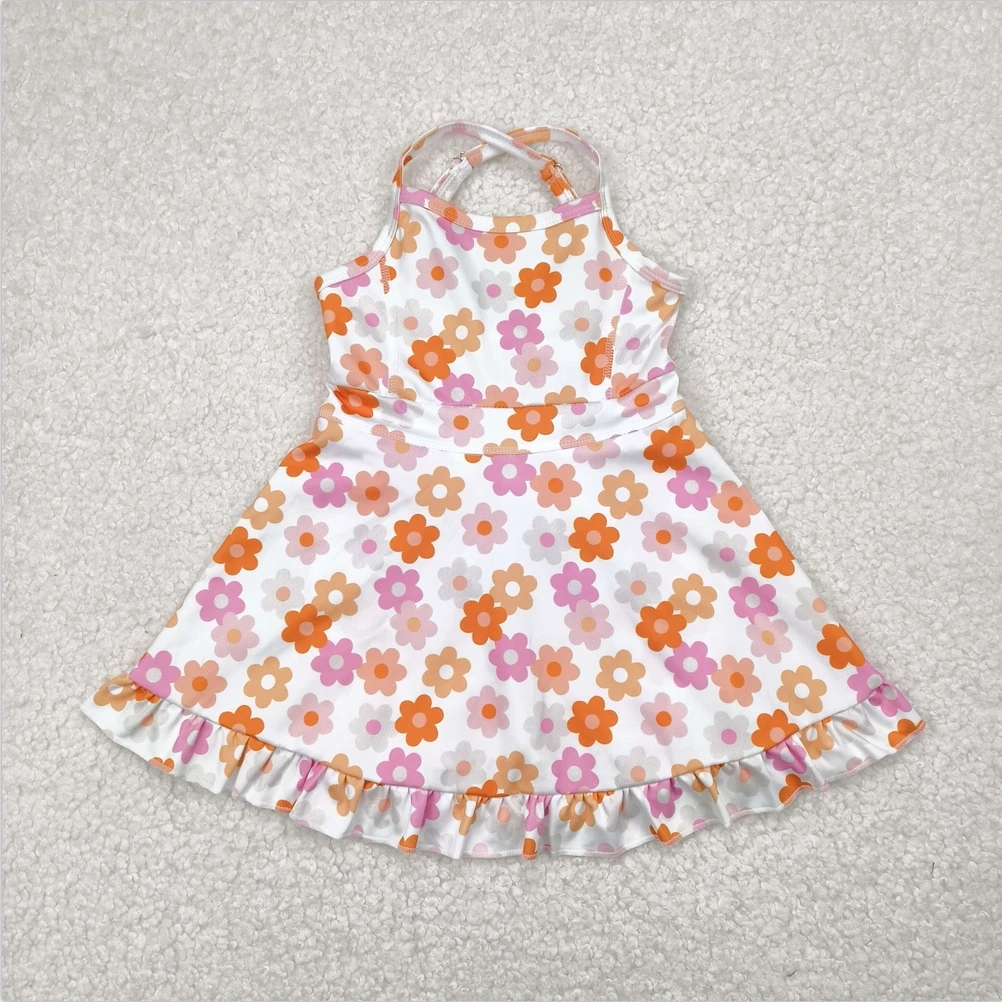 Hot Sale Baby Girls Active Wear Baby Girls Strap Colorful Daisy Yoga Ruffle Active Wear Skort Knee Length Girls Athletic Dress
Hot Sale Baby Girls Active Wear Baby Girls Strap Colorful Daisy Yoga Ruffle Active Wear Skort Knee Length Girls Athletic Dress