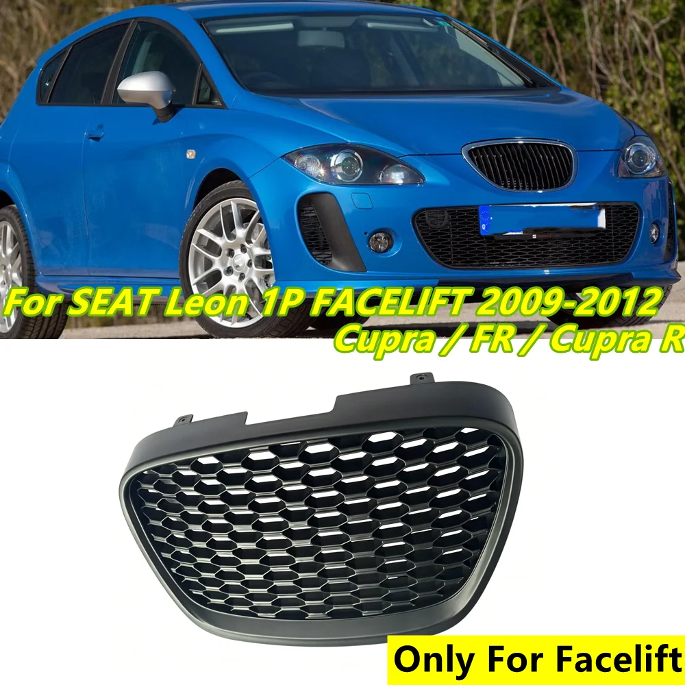 2009-2012 Matte BlackHoneycomb Front Bumper Grille For Seat Leon II 1P Facelift !! Mesh Debadged Badgeless Front Grill W/o Emble
2009-2012 Matte BlackHoneycomb Front Bumper Grille For Seat Leon II 1P Facelift !! Mesh Debadged Badgeless Front Grill W/o Emble