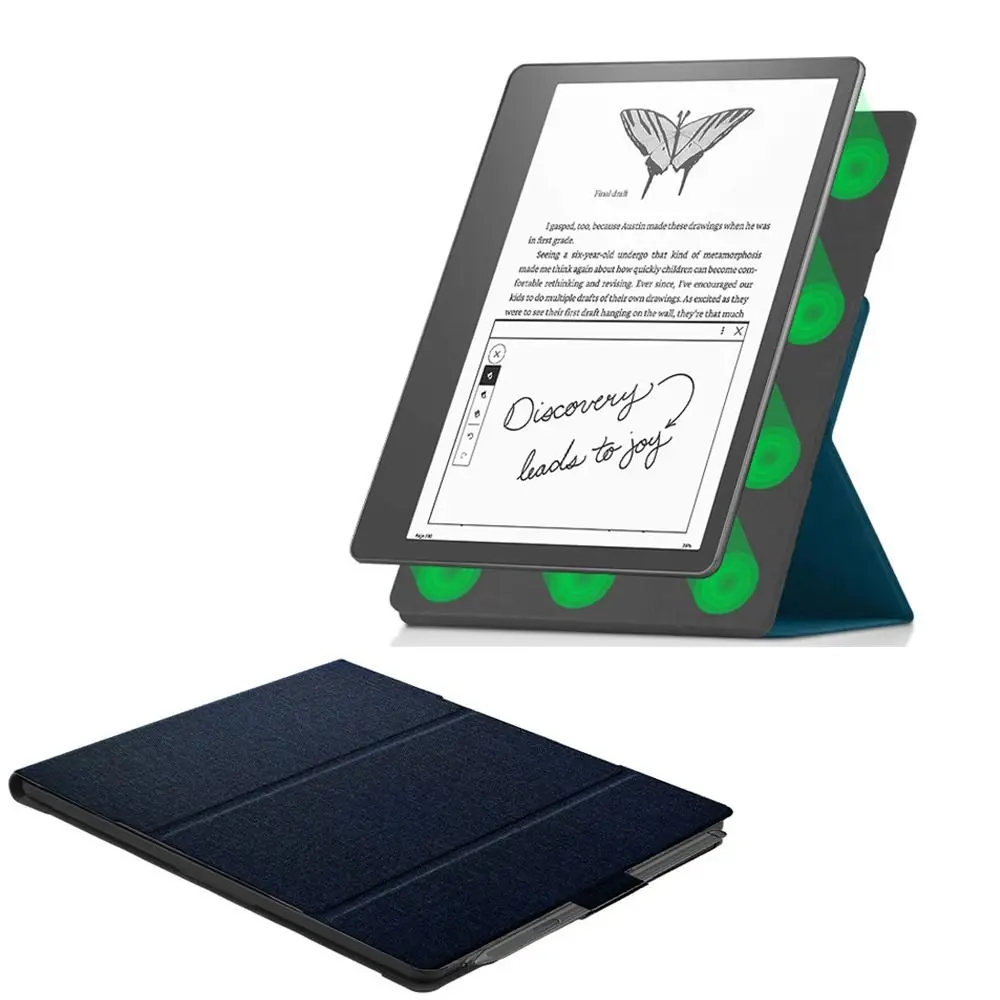 Folding Stand 10.2" Magnetic E-Reader Case Auto Wake/Sleep Shockproof Flip Cover with Pen Slot for Kindle Scribe 2022/2024
Folding Stand 10.2" Magnetic E-Reader Case Auto Wake/Sleep Shockproof Flip Cover with Pen Slot for Kindle Scribe 2022/2024