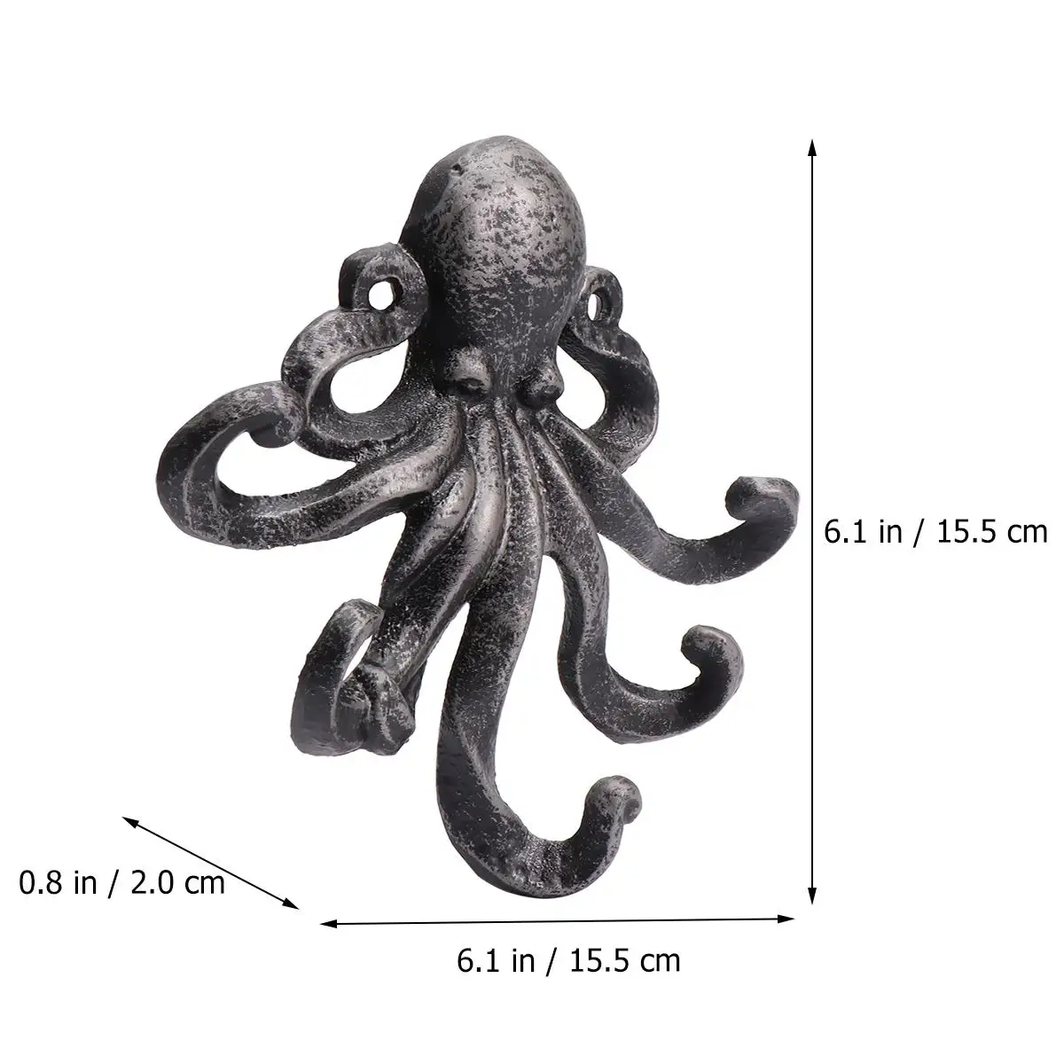 Retro Octopus Iron Hook Wall Mounted Heavy Duty Key Hanger Cast Metal Clothes Rack Vintage Home Storage Essential ganizer
Retro Octopus Iron Hook Wall Mounted Heavy Duty Key Hanger Cast Metal Clothes Rack Vintage Home Storage Essential ganizer