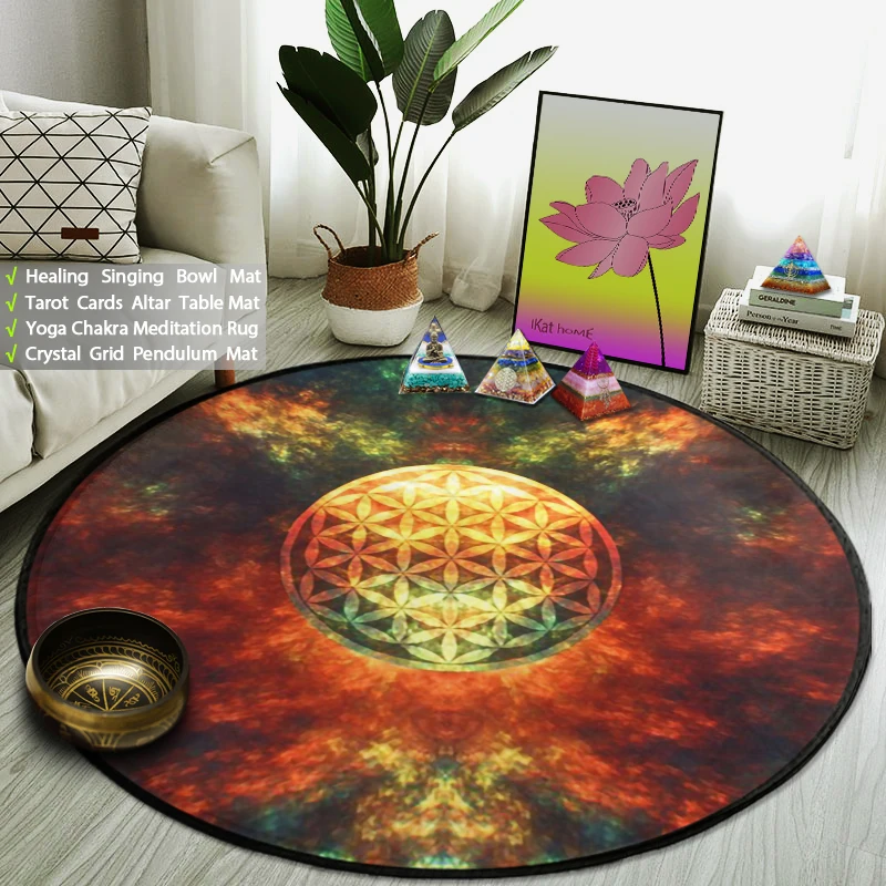 Psychedelic Galaxy Round Rug Trippy Flower of Life Yoga Meditation Mat Sacred Planet Geometry Sports Gym Carpets Anti-Slip Thick
Psychedelic Galaxy Round Rug Trippy Flower of Life Yoga Meditation Mat Sacred Planet Geometry Sports Gym Carpets Anti-Slip Thick