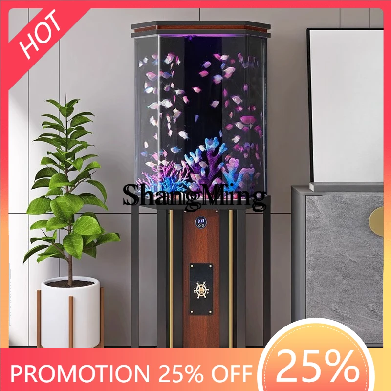 CL creative fish tank ecological floor living room small round aquarium
CL creative fish tank ecological floor living room small round aquarium