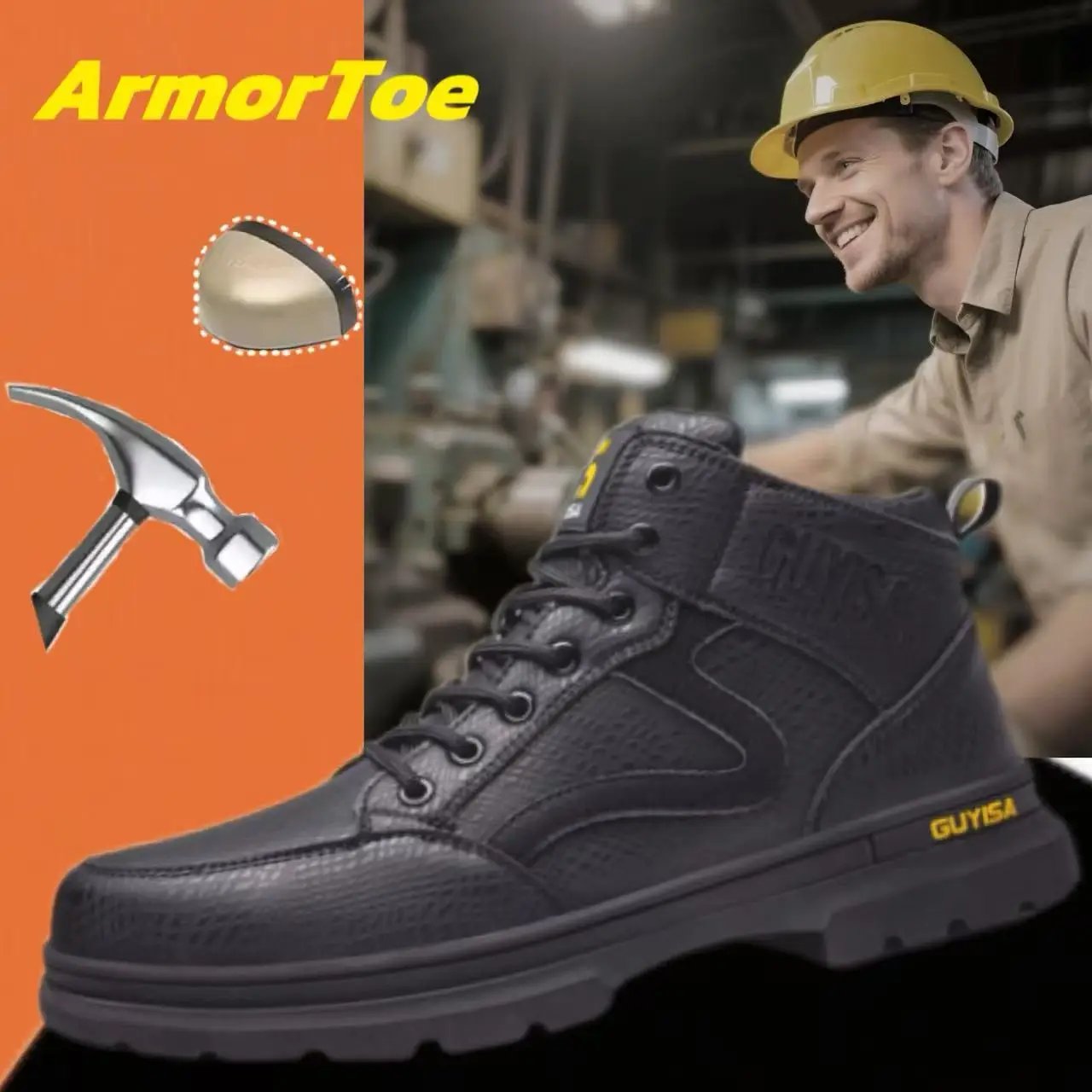 ArmorToe Steel Toe Safety Shoes Anti-smash Anti-stabbing Wear-resistant Refractory Flower Non-slip Work Shoes #Armor2620
ArmorToe Steel Toe Safety Shoes Anti-smash Anti-stabbing Wear-resistant Refractory Flower Non-slip Work Shoes #Armor2620