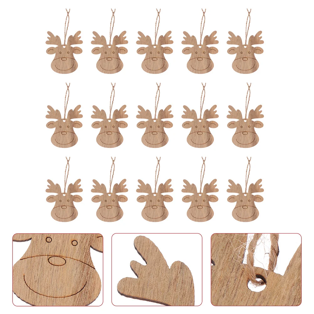 30Pcs Wooden Deer Head Cutouts DIY Christmas Tree Ornaments Unfinished Rustic Hanging Decorations Wood Pendants
30Pcs Wooden Deer Head Cutouts DIY Christmas Tree Ornaments Unfinished Rustic Hanging Decorations Wood Pendants