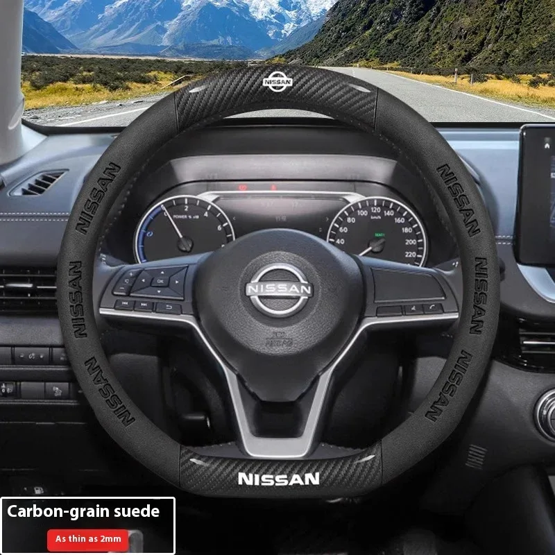Car Steering Wheel Cover Nissan Qashqai Juke X-Trail Patrol Note Leaf Altima Maxima Micra Murano Rogue Pulsar Sentra Teana Tiida
Car Steering Wheel Cover Nissan Qashqai Juke X-Trail Patrol Note Leaf Altima Maxima Micra Murano Rogue Pulsar Sentra Teana Tiida