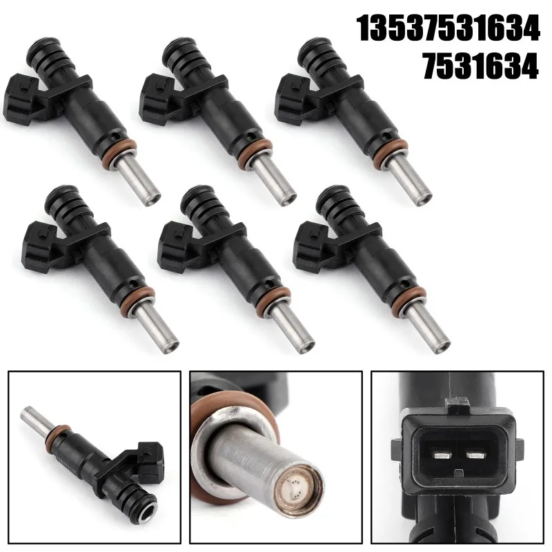 13537531634 6pcs Fuel Injectors For BMW 328i 128i 528i 525i 530i 325i 330i X3 X5 Z4 xDrive High Quality 7531634 New
13537531634 6pcs Fuel Injectors For BMW 328i 128i 528i 525i 530i 325i 330i X3 X5 Z4 xDrive High Quality 7531634 New