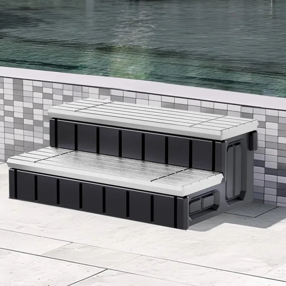USA Shipping Spa Hot Tub Step with Storage Outdoor Indoor Compartment Spa 2-Step Stool Pool Ladder Handi Slip Resistant Striped
USA Shipping Spa Hot Tub Step with Storage Outdoor Indoor Compartment Spa 2-Step Stool Pool Ladder Handi Slip Resistant Striped
