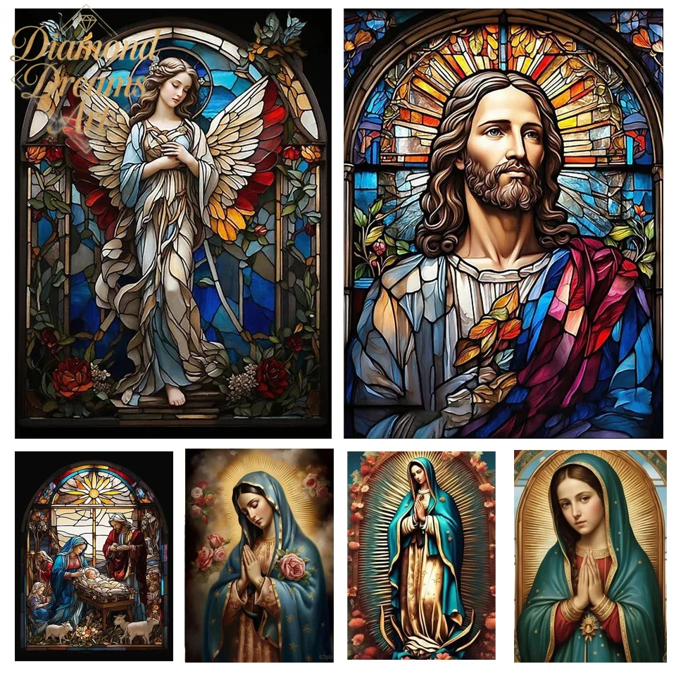 Frameless,Easter Diamond Painting The Virgin Mary Jesus Cross Religious Diamond Embroidery Angel Wings Handmade DIY Mosaic Kits
Frameless,Easter Diamond Painting The Virgin Mary Jesus Cross Religious Diamond Embroidery Angel Wings Handmade DIY Mosaic Kits