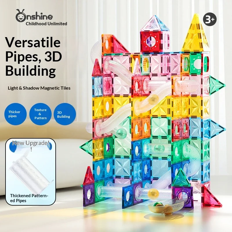 Onshine Magnetic Tiles Marble Run Transparent Thickened Patterned Pipe Color Window Building Blocks Educational Assembly Toy
Onshine Magnetic Tiles Marble Run Transparent Thickened Patterned Pipe Color Window Building Blocks Educational Assembly Toy