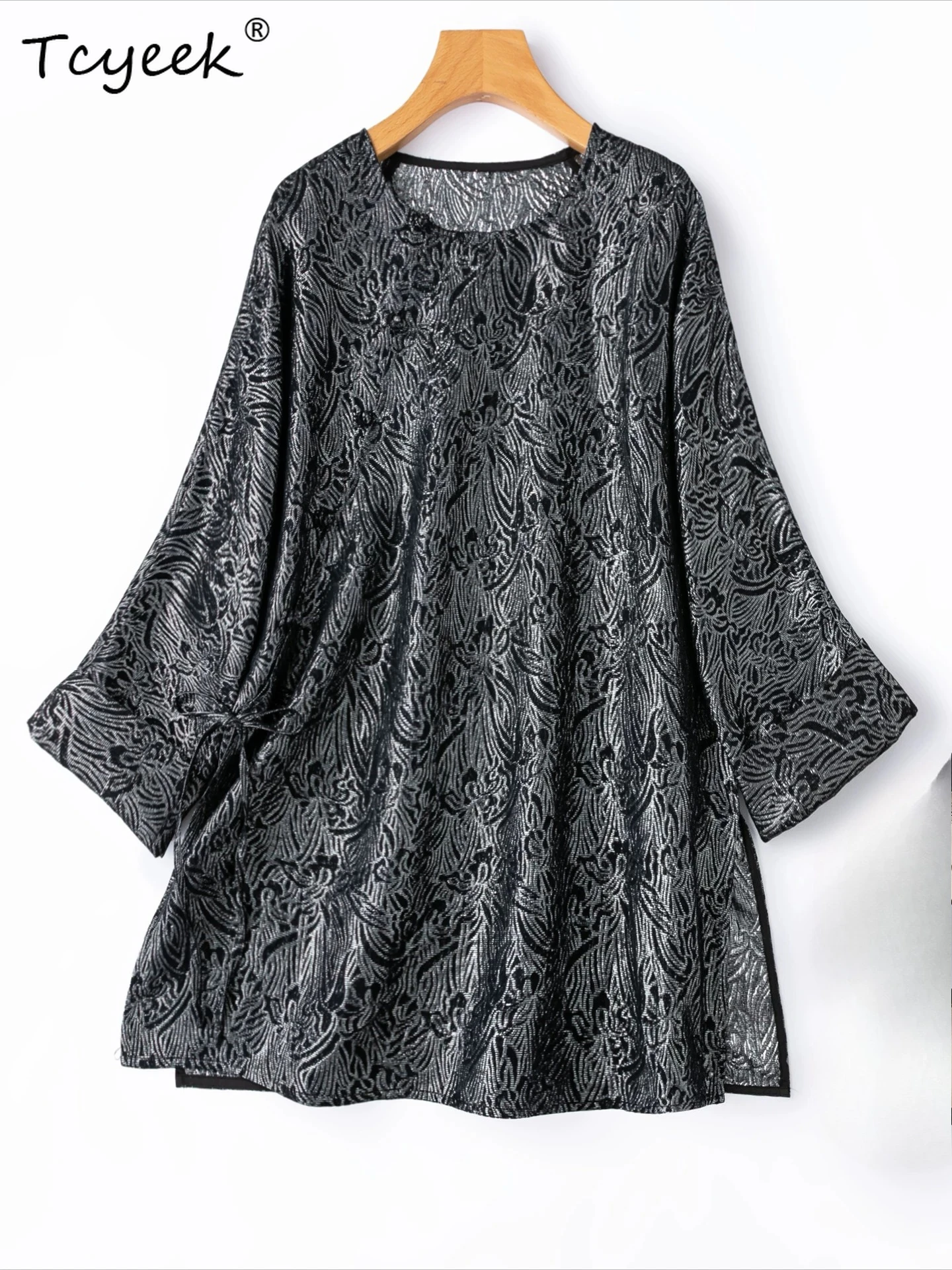 Tcyeek 37.3% Mulberry Silk 37% Wool Blouse Womens Tops Elegant Blouses for Women Summer Clothes Long Sleeves Print Mid-length
Tcyeek 37.3% Mulberry Silk 37% Wool Blouse Womens Tops Elegant Blouses for Women Summer Clothes Long Sleeves Print Mid-length