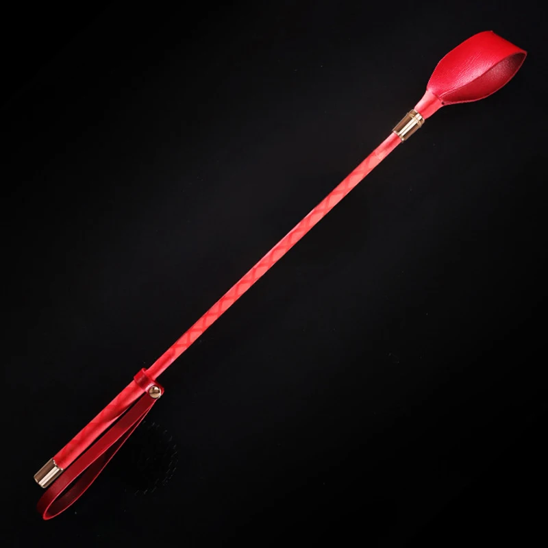 45CM PU Leather Horse Whip Riding Crop Top Equestrianism Paddle Flogger Costume Party
45CM PU Leather Horse Whip Riding Crop Top Equestrianism Paddle Flogger Costume Party