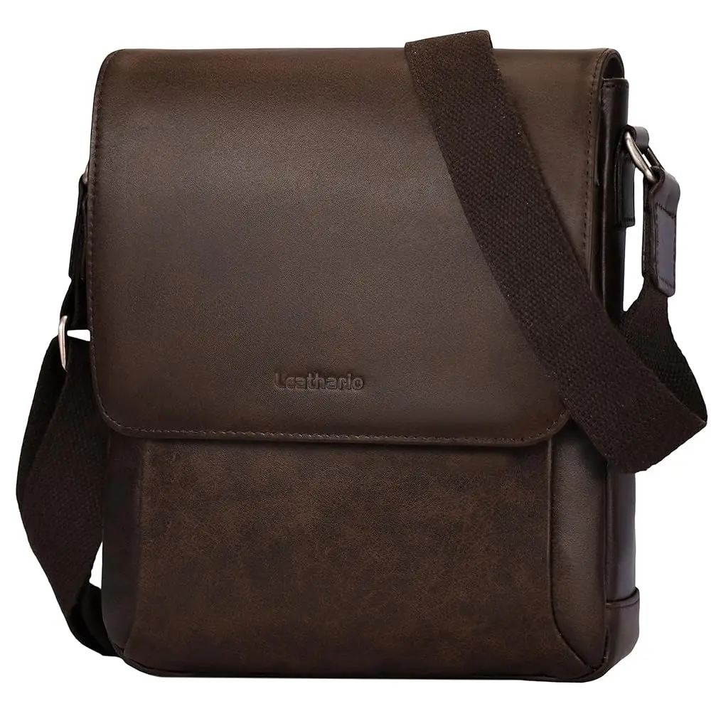 Crossbody Bag for Men Genuine Leather Small Messenger Shoulder Purse Side Vintage Satchel for Work Business Daily
Crossbody Bag for Men Genuine Leather Small Messenger Shoulder Purse Side Vintage Satchel for Work Business Daily