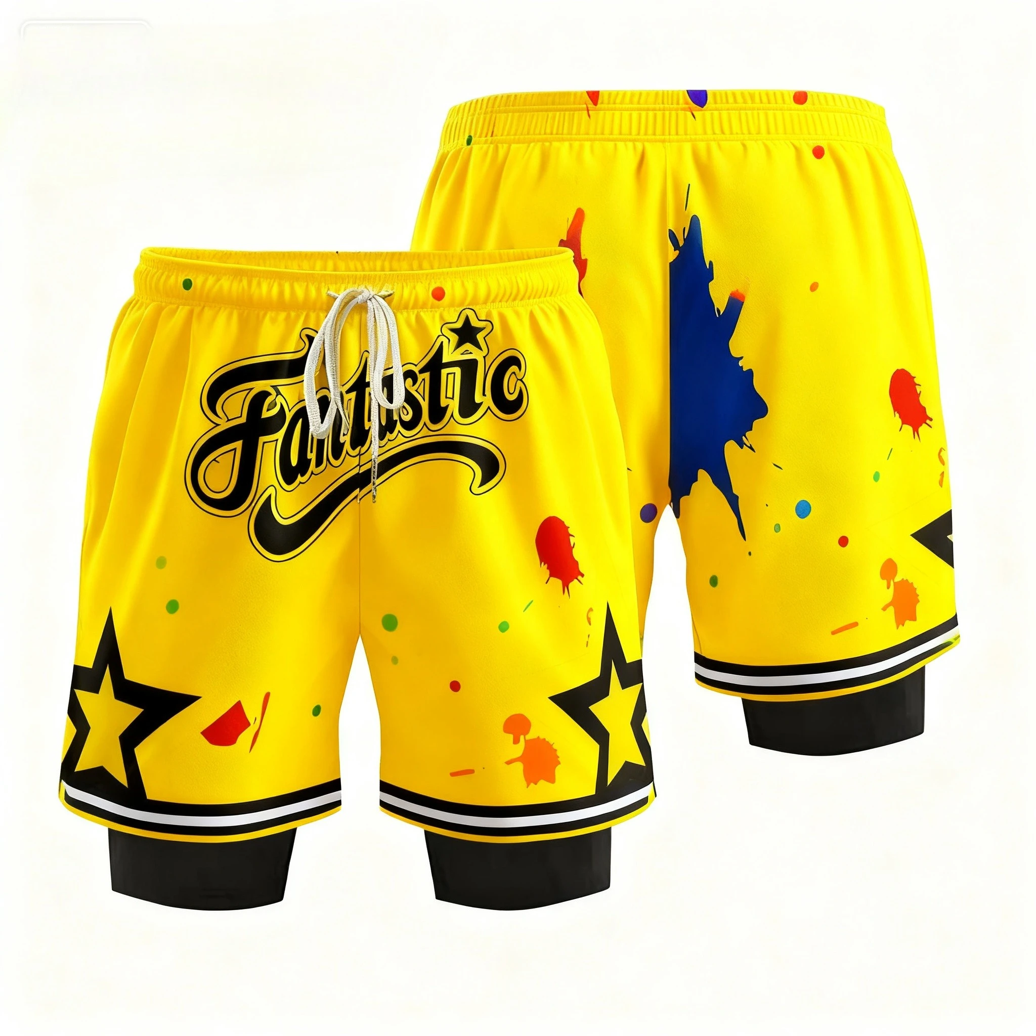 Новые мужские шорты для бега 2-в-1 с 3D принтом для спорта на открытом воздухе, быстросохнущие велосипедные шорты, уличные баскетбольные боевые шорты в стиле хип-хоп
Новые мужские шорты для бега 2-в-1 с 3D принтом для спорта на открытом воздухе, быстросохнущие велосипедные шорты, уличные баскетбольные боевые шорты в стиле хип-хоп