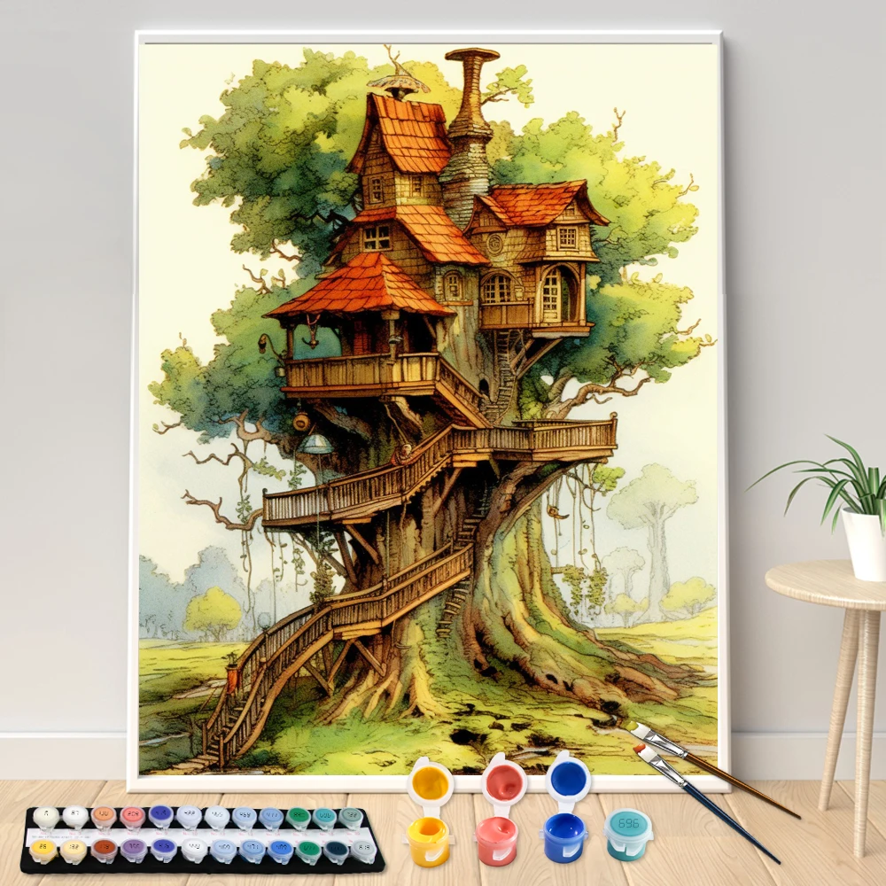 Painting By Numbers 40x50cm Kits treehouse Picture By Numbers For Home Decors Handpainted Diy Gift
Painting By Numbers 40x50cm Kits treehouse Picture By Numbers For Home Decors Handpainted Diy Gift