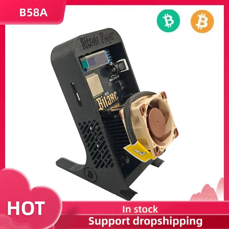 B58A Antminer S21 Pro, совместимый бесшумный Bitaxe Gamma 601, 1,2TH/S, 18 Вт, высокопроизводительный майнер ASIC с вентилятором NF-A4X20, вилка стандарта США 
B58A Antminer S21 Pro, совместимый бесшумный Bitaxe Gamma 601, 1,2TH/S, 18 Вт, высокопроизводительный майнер ASIC с вентилятором NF-A4X20, вилка стандарта США