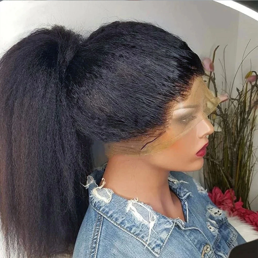 Synthetic Lace Front Wigs For Black Women Long Kinky Straight Wig High Temperature Fiber Lasce Front Wig Black Cosplay Lace Wigs
Synthetic Lace Front Wigs For Black Women Long Kinky Straight Wig High Temperature Fiber Lasce Front Wig Black Cosplay Lace Wigs