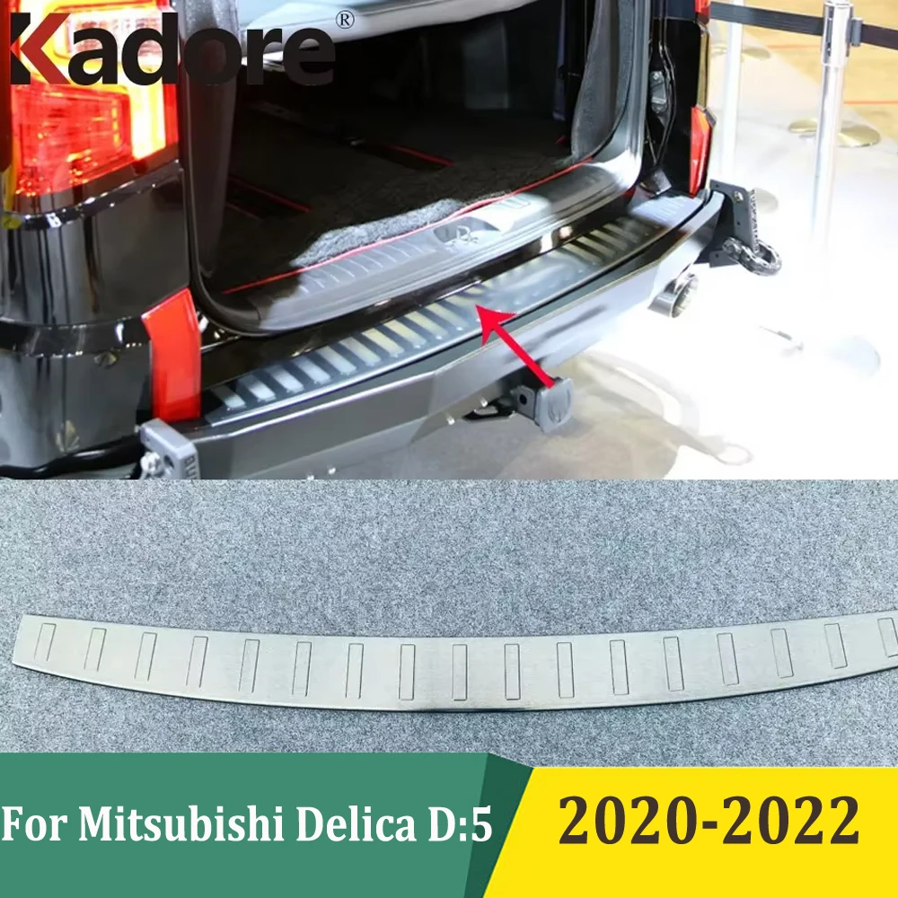Для Mitsubishi Delica D:5 2020-2022 внешний задний бампер, защитная накладка, накладка на багажник, накладка на багажник, аксессуары для стайлинга автомобилей 
Для Mitsubishi Delica D:5 2020-2022 внешний задний бампер, защитная накладка, накладка на багажник, накладка на багажник, аксессуары для стайлинга автомобилей