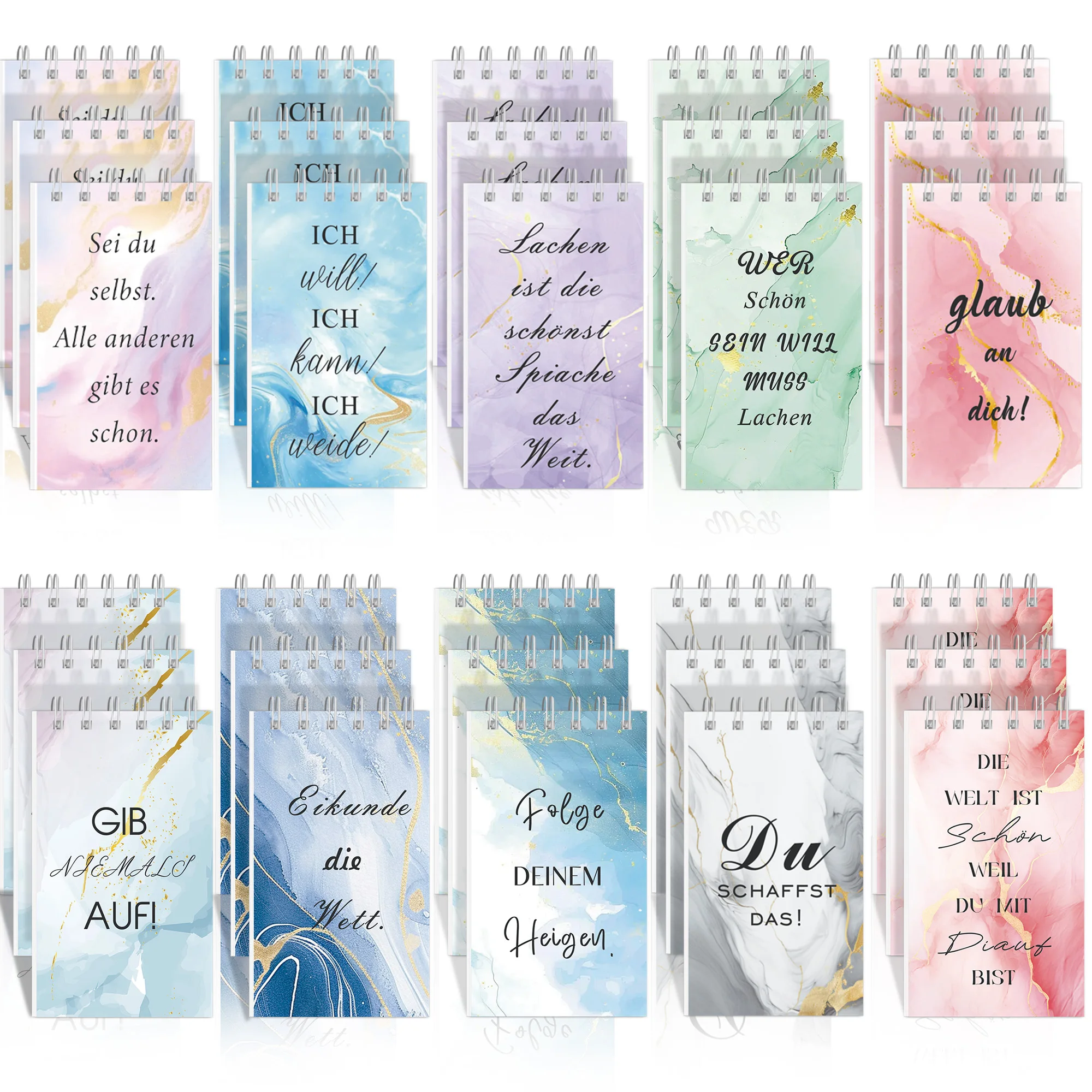 10PCS Motivational Mini Spiral Pocket Notebooks Memo Pad Coil for Women Inspirational Spiritual Booklet Notepads Gifts
10PCS Motivational Mini Spiral Pocket Notebooks Memo Pad Coil for Women Inspirational Spiritual Booklet Notepads Gifts