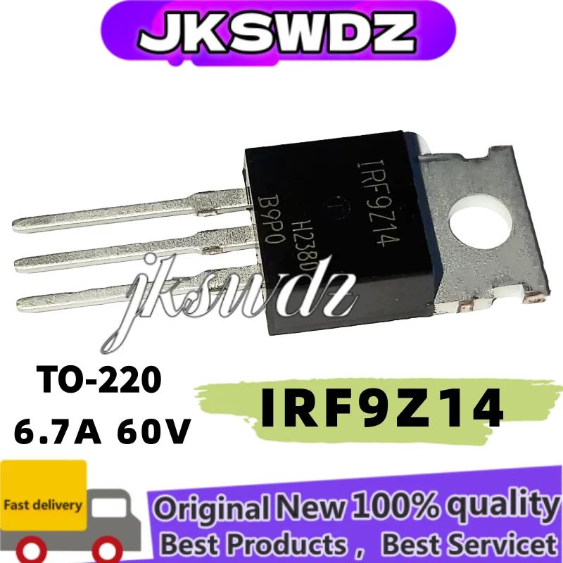10 pcs New Original IRF9Z14PBF IRF9Z14 F9Z14 TO-220 6.7A 60V P-channel MOS transistors field-effect tube electronics
10 pcs New Original IRF9Z14PBF IRF9Z14 F9Z14 TO-220 6.7A 60V P-channel MOS transistors field-effect tube electronics