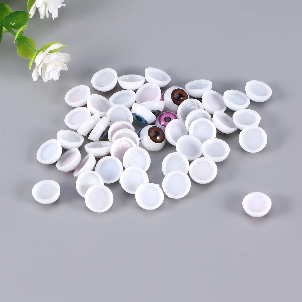 50pcs Semicircle Eye Button DIY Accessory for Plush Animal Stuffed Toys DIY Sewing Craft Assorted Color
50pcs Semicircle Eye Button DIY Accessory for Plush Animal Stuffed Toys DIY Sewing Craft Assorted Color