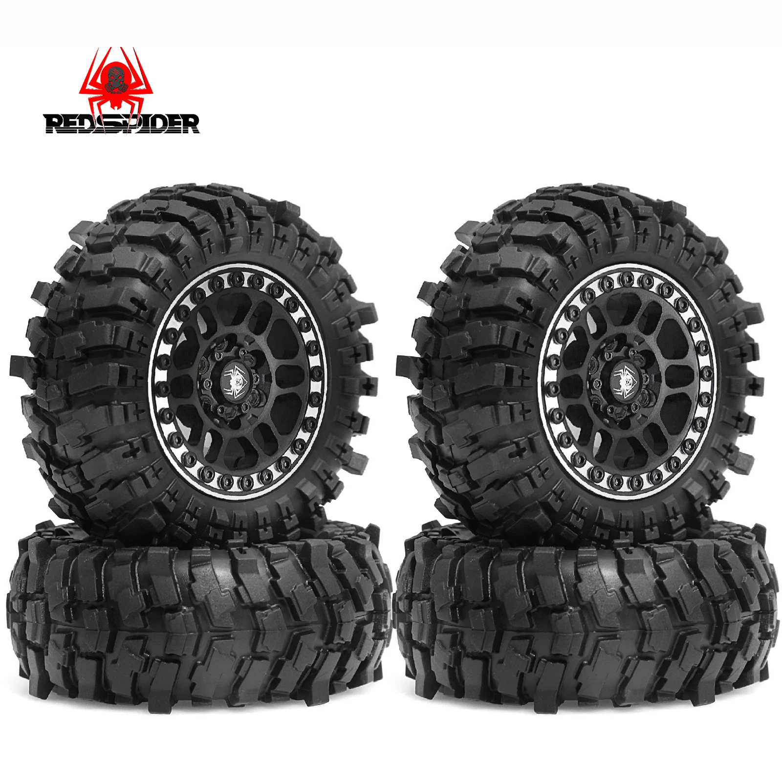 RED SPIDER 4 шт. 87 мм 1,9 дюйма резиновые вездеходные шины для 1:10 RC Rock Crawler Car TRX4 Axial SCX10 Redcat Gen8 
RED SPIDER 4 шт. 87 мм 1,9 дюйма резиновые вездеходные шины для 1:10 RC Rock Crawler Car TRX4 Axial SCX10 Redcat Gen8