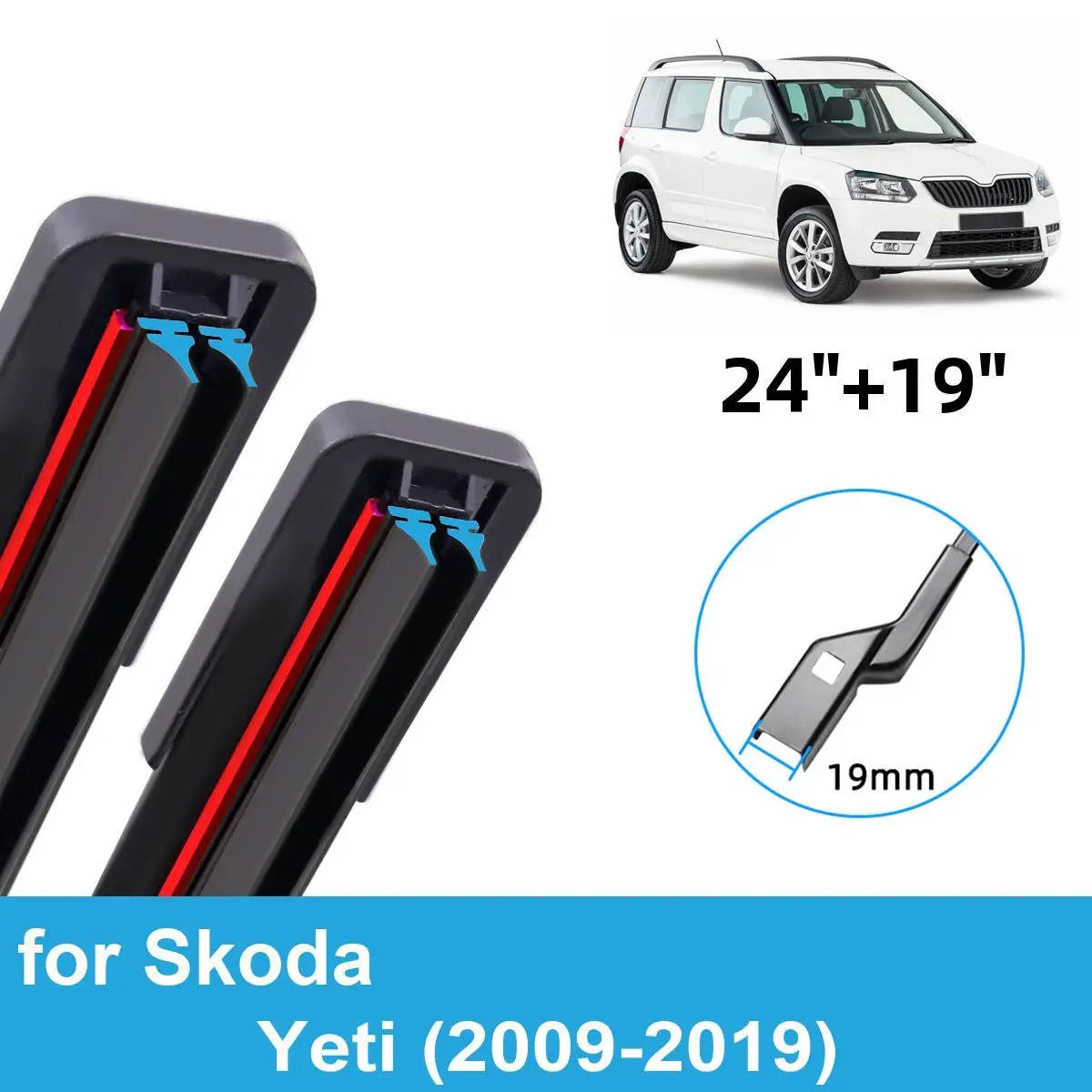 2PCS Car Wiper Blades for 2009-2019 Skoda Yeti Front Windscreen Windshield Double Rubber Car Accessories 2016 2017 2018 2019
2PCS Car Wiper Blades for 2009-2019 Skoda Yeti Front Windscreen Windshield Double Rubber Car Accessories 2016 2017 2018 2019